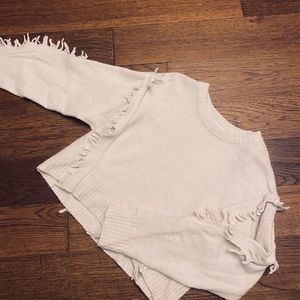 3.1 Phillip Lim Fringe Crop Sweater